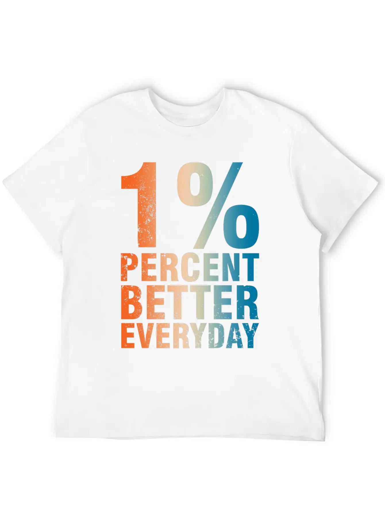 1% Percent Better Everyday Mindset Classic Crew Neck Graphic Tee – Everyday Minimal Look