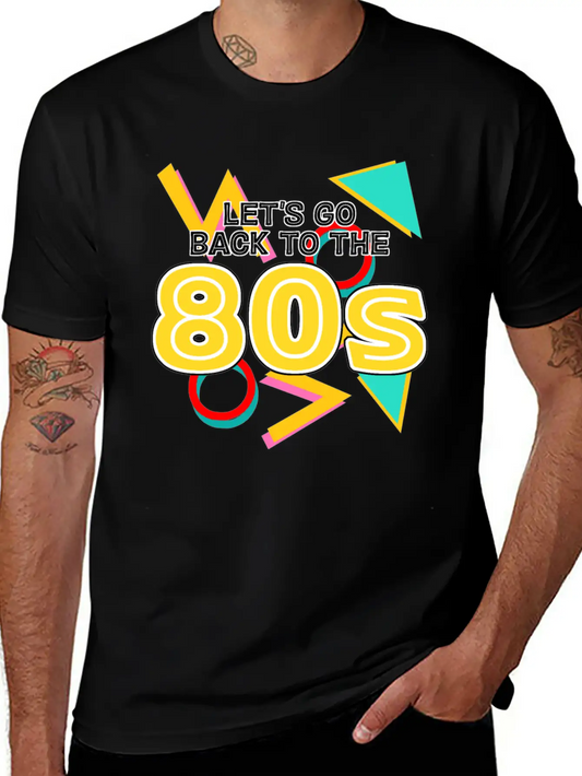 1980 Disco Party 80s 80s Classic Crew Neck Graphic Tee – Everyday Minimal Look