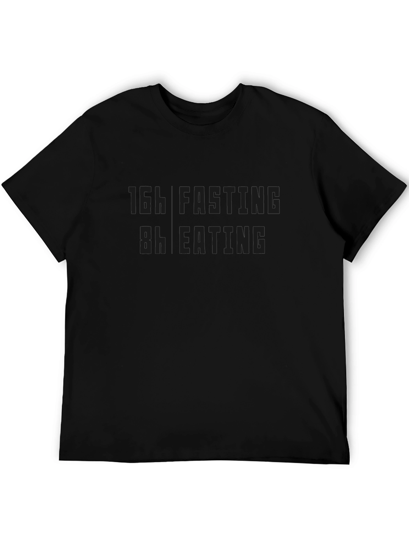 16h Fasting 8h Eating Black T-Shirt