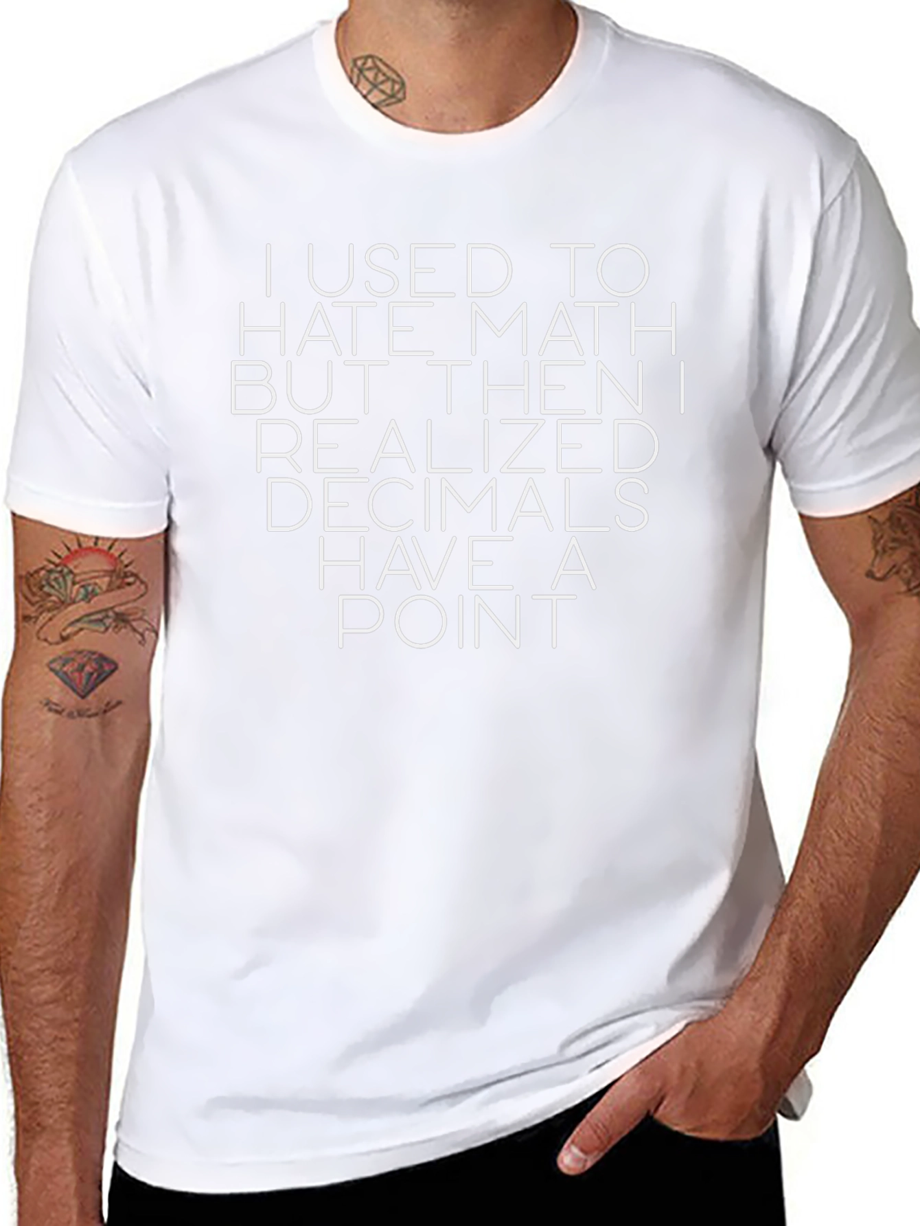 Funny Math Pun T-Shirt - Decimal Point Humor