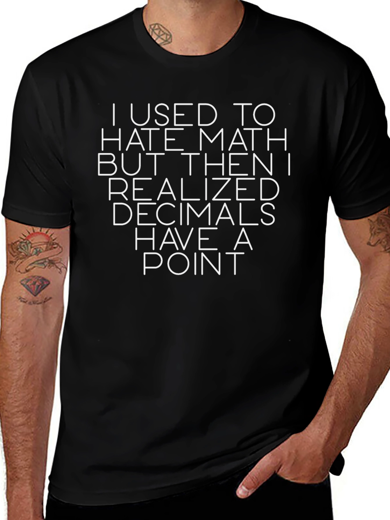 Funny Math Pun T-Shirt - Decimal Point Humor