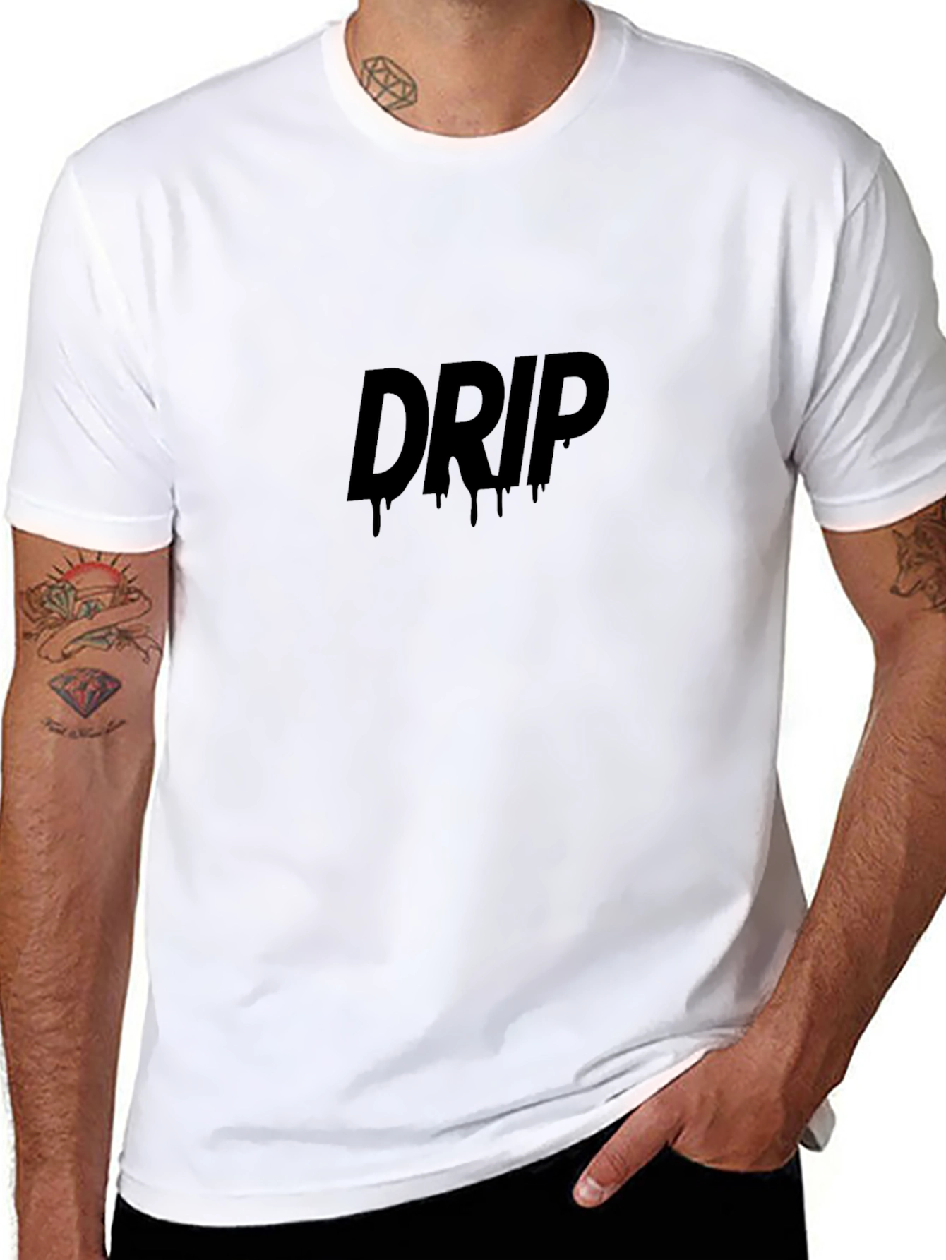 Drip Graphic Tee - Classic Black T-Shirt