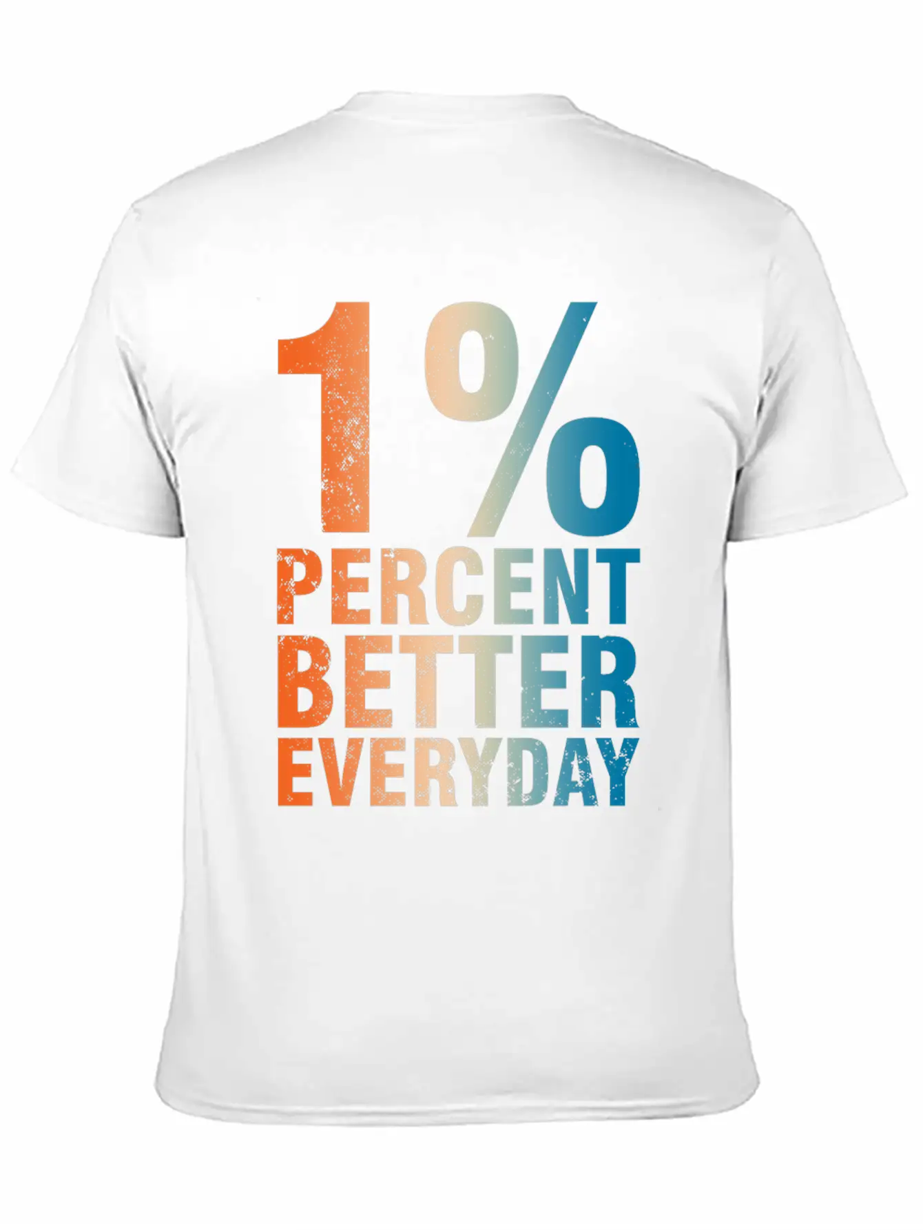 1% Percent Better Everyday Mindset Classic Crew Neck Graphic Tee – Everyday Minimal Look