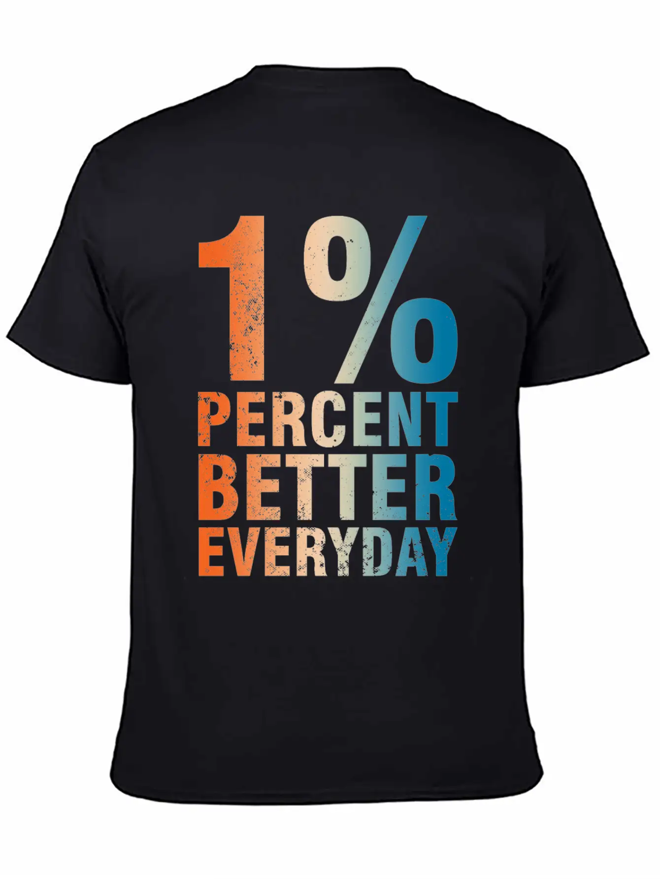 1% Percent Better Everyday Mindset Classic Crew Neck Graphic Tee – Everyday Minimal Look
