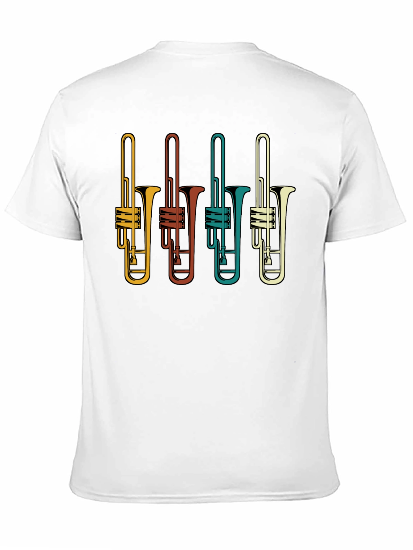 Retro Trombone T-Shirt - Musician Tee